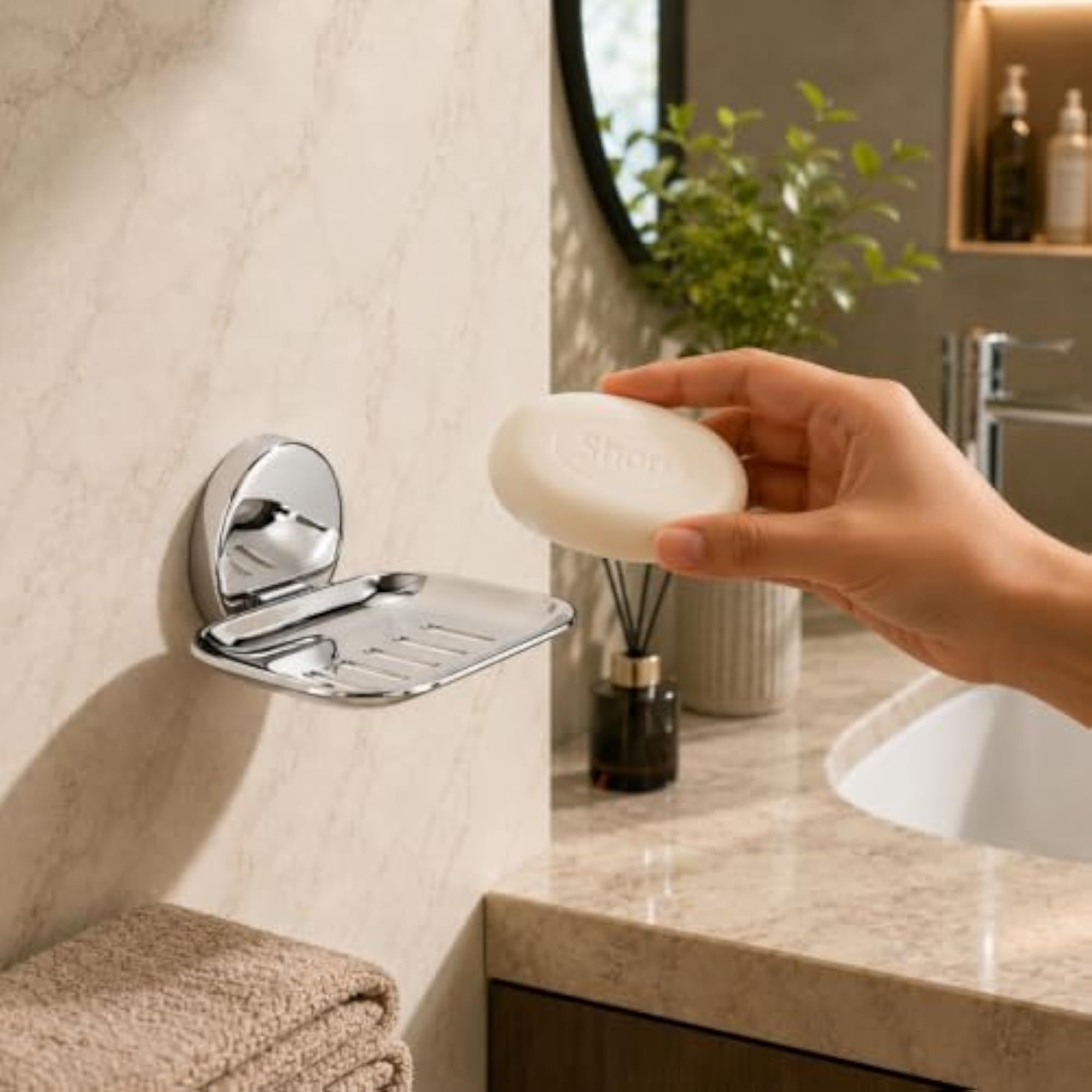 202 Stainless Steel Wall Mounted Soap Dish Holder
